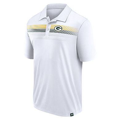 Men's Fanatics Branded White Green Bay Packers Victory For Us Interlock Polo