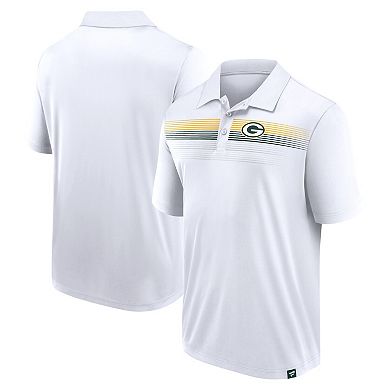 Men's Fanatics Branded White Green Bay Packers Victory For Us Interlock Polo