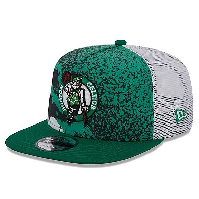 Men's New Era Kelly Green Boston Celtics Court Sport Speckle 9FIFTY Snapback Hat