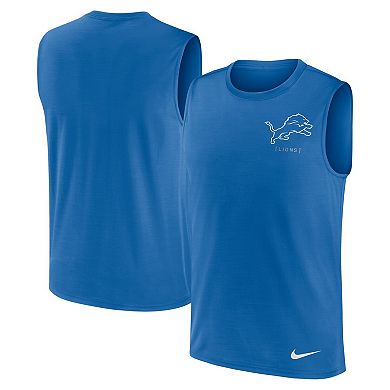 Men's Nike Blue Detroit Lions Muscle Tank Top