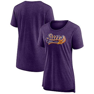 Women's Fanatics Branded Heather Purple Phoenix Suns League Leader Tri-Blend T-Shirt
