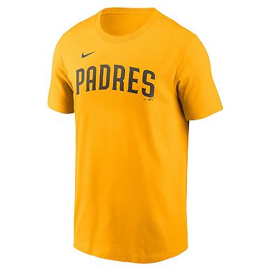 Men's Nike Fernando Tatis Jr. Gold San Diego Padres Fuse Name & Number T-Shirt