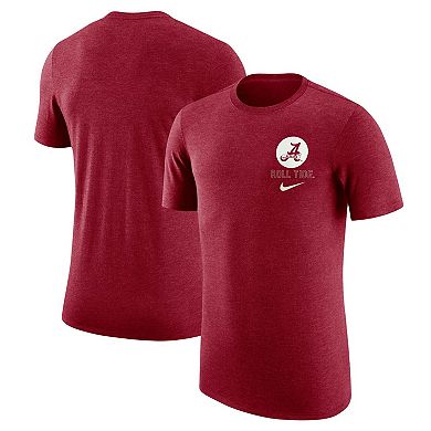 Men's Nike Crimson Alabama Crimson Tide Retro Tri-Blend T-Shirt