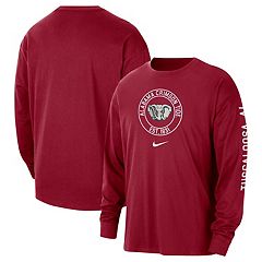 Men's Nike Crimson Alabama Crimson Tide Slub Performance Long Sleeve Hoodie  T-Shirt