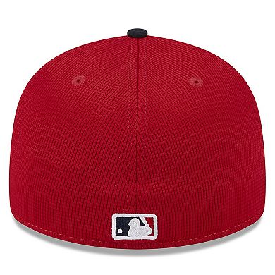 Men's New Era  Red Boston Red Sox 2024 Batting Practice Low Profile 59FIFTY Fitted Hat