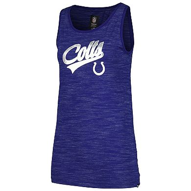 Women's New Era Royal Indianapolis Colts Space Dye Active Tank Top