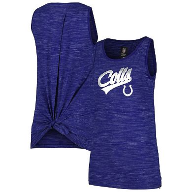 Women's New Era Royal Indianapolis Colts Space Dye Active Tank Top