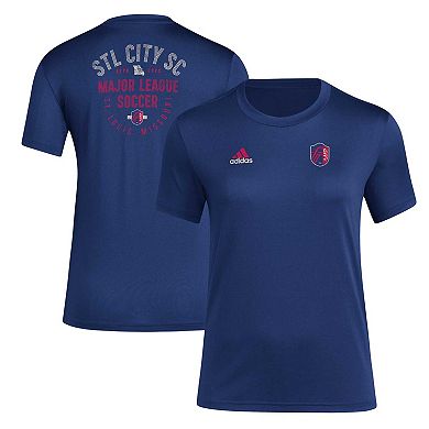 Women's adidas Navy St. Louis City SC Local Stoic T-Shirt