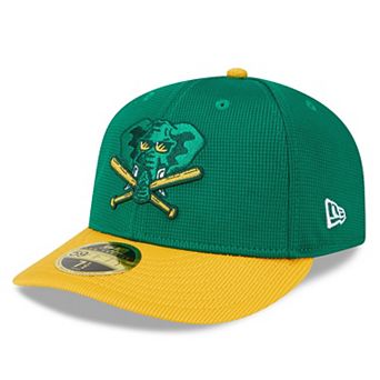 Men's New Era Kelly Green Oakland Athletics 2024 Batting Practice Low Profile 59FIFTY Fitted Hat