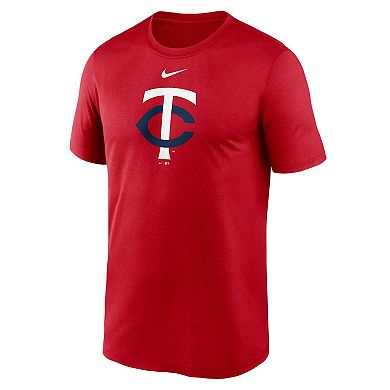 Men's Nike  Red Minnesota Twins Legend Fuse Large Logo Performance T-Shirt