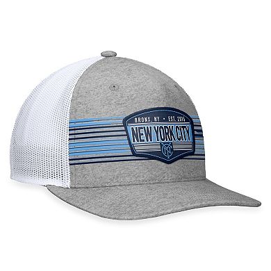 Men's Fanatics Branded Steel New York City FC Stroke Trucker Snapback Hat