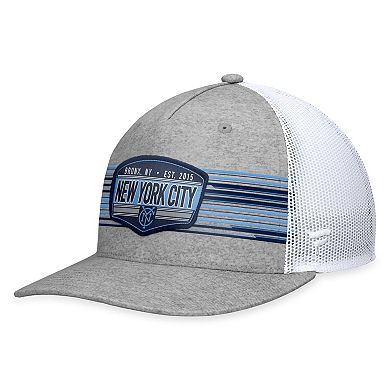 Men's Fanatics Branded Steel New York City FC Stroke Trucker Snapback Hat