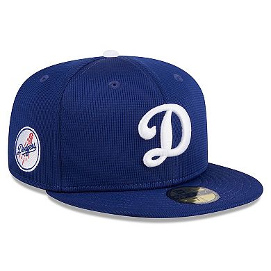 Youth New Era  Royal Los Angeles Dodgers 2024 Batting Practice 59FIFTY Fitted Hat