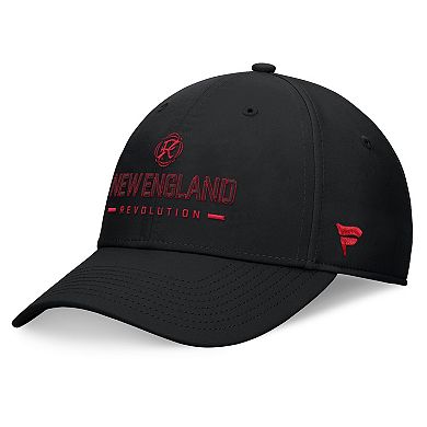 Men's Fanatics Branded Black New England Revolution Stealth Flex Hat