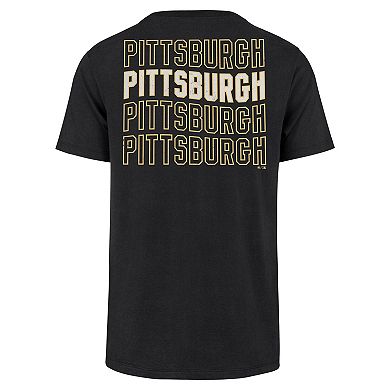 Men's '47 Black Pittsburgh Pirates Hang Back Franklin T-Shirt