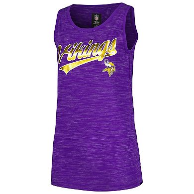 Women's New Era Purple Minnesota Vikings Space Dye Active Tank Top