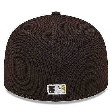 Men's New Era Brown San Diego Padres 2024 Batting Practice Low Profile 59FIFTY Fitted Hat