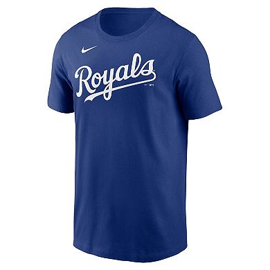 Men's Nike Royal Kansas City Royals Fuse Wordmark T-Shirt