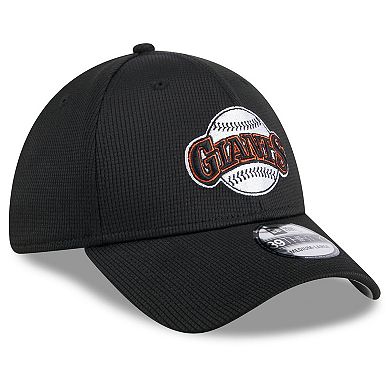 Men's New Era Black San Francisco Giants 2024 Batting Practice 39THIRTY Flex Hat