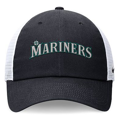 Men's Nike Navy Seattle Mariners Evergreen Wordmark Trucker Adjustable Hat