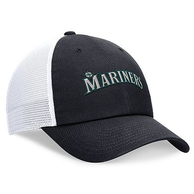 Men's Nike Navy Seattle Mariners Evergreen Wordmark Trucker Adjustable Hat