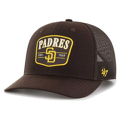 Men's '47 Brown San Diego Padres Squad Trucker Adjustable Hat