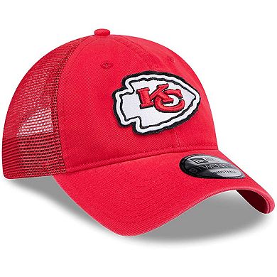 Men's New Era Red Kansas City Chiefs Game Day 9TWENTY Adjustable Trucker Hat