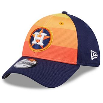 Men's New Era Orange Houston Astros 2024 Batting Practice 39THIRTY Flex Hat