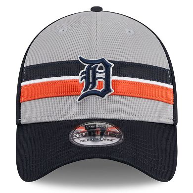 Men's New Era Gray Detroit Tigers 2024 Batting Practice 39THIRTY Flex Hat