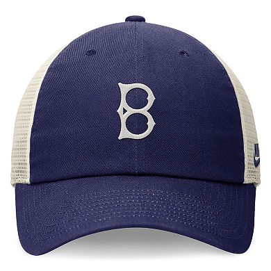 Men's Nike Royal Brooklyn Dodgers Cooperstown Collection Rewind Club Trucker Adjustable Hat