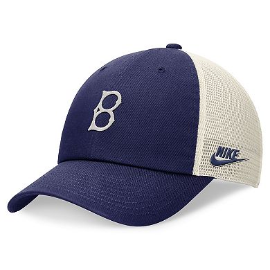 Men's Nike Royal Brooklyn Dodgers Cooperstown Collection Rewind Club Trucker Adjustable Hat