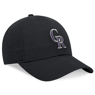Men's Nike Black Colorado Rockies Club Adjustable Hat