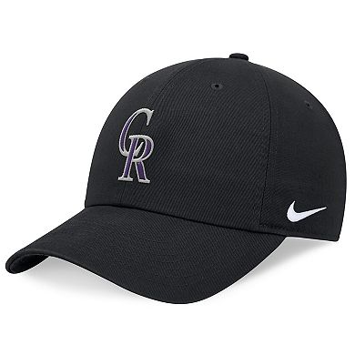 Men's Nike Black Colorado Rockies Club Adjustable Hat