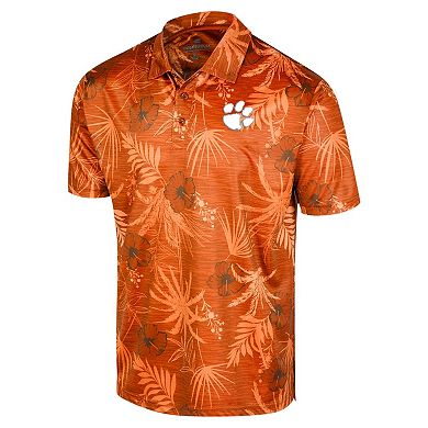 Men's Colosseum Orange Clemson Tigers Big & Tall Palms Polo