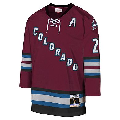 Youth Mitchell & Ness Peter Forsberg Burgundy Colorado Avalanche 2001-02 Blue Line Player Jersey