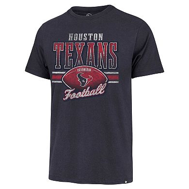 Men's '47 Navy Houston Texans Last Call Franklin T-Shirt