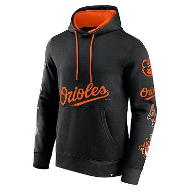 Men's Fanatics Branded Black Baltimore Orioles Wild Winner Pullover Hoodie