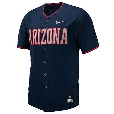 Men's Nike Navy Arizona Wildcats Replica Full-Button Baseball Jersey