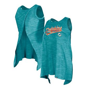 Women's New Era Aqua Miami Dolphins Space Dye Active Tank Top