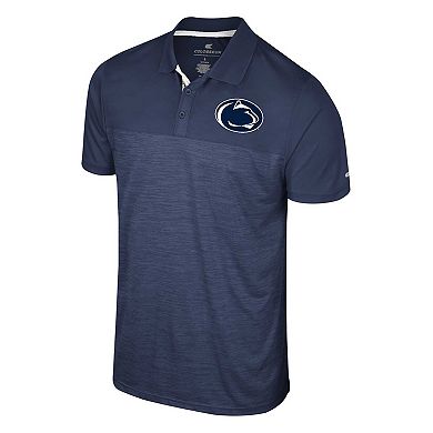 Men's Colosseum Navy Penn State Nittany Lions Big & Tall Langmore Polo