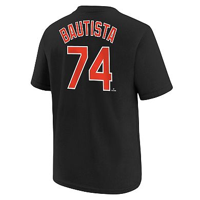 Youth Nike Felix Bautista Black Baltimore Orioles Name & Number T-Shirt