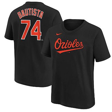 Youth Nike Felix Bautista Black Baltimore Orioles Name & Number T-Shirt
