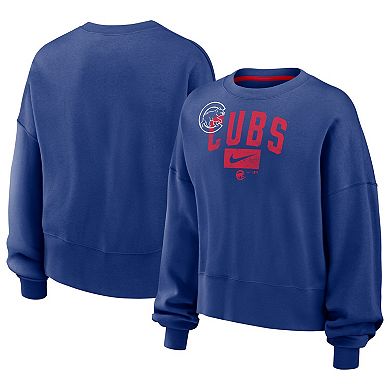 Women's Nike Royal Chicago Cubs Pullover Sweatshirt