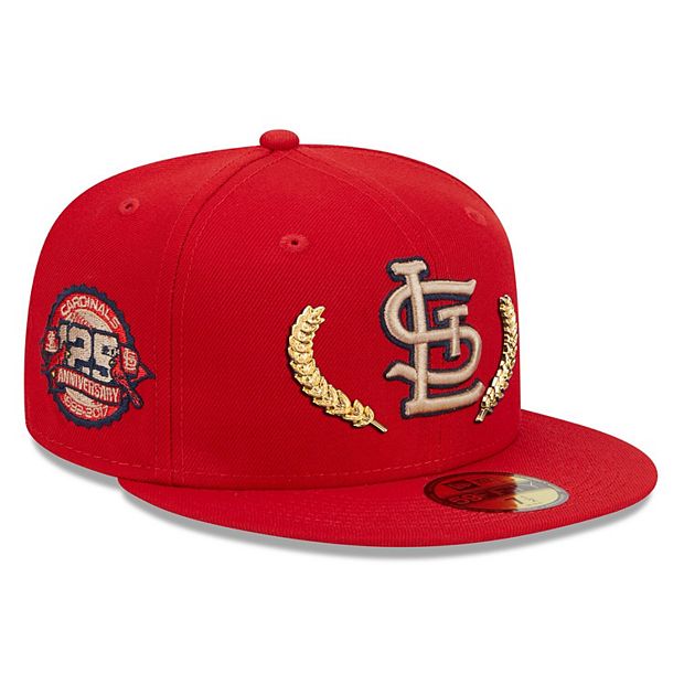 【US限定】 NEW ERA 59FIFTY Saint Louis Cardinals Red Gold Men's New Era Red St. Louis Cardinals Gold Leaf 59FIFTY