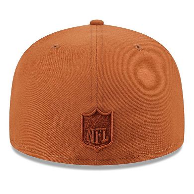 Men's New Era Brown New York Jets Color Pack 59FIFTY Fitted Hat