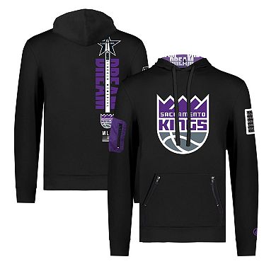 Unisex FISLL x Black History Collection  Black Sacramento Kings Pullover Hoodie
