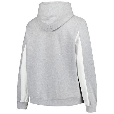 Women's Profile Heather Gray San Diego Padres Plus Size Pullover Hoodie