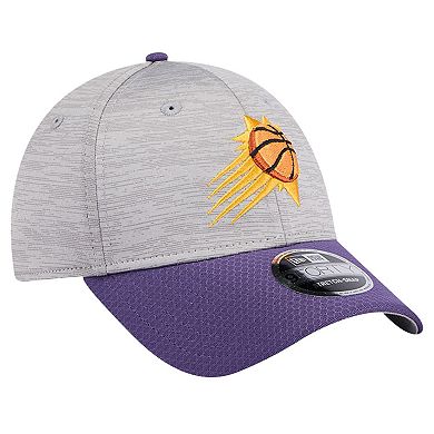 Men's New Era Heather Gray/Purple Phoenix Suns Active Digi-Tech Two-Tone 9FORTY Adjustable Hat