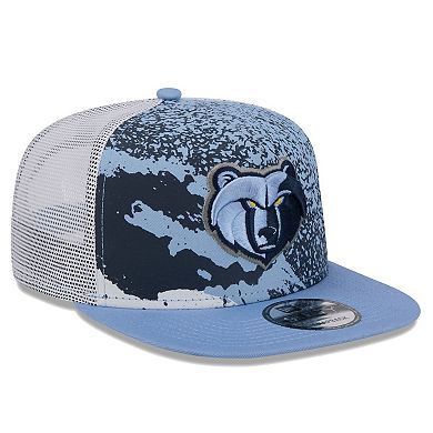 Men's New Era Light Blue Memphis Grizzlies Court Sport Speckle 9FIFTY Snapback Hat