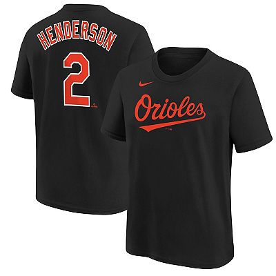 Youth Nike Gunnar Henderson Black Baltimore Orioles Name Number T Shirt